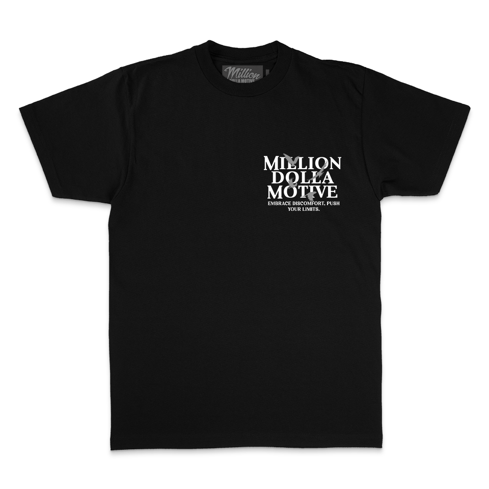 Motive Denim T-Shirt - Push Your Limits - Black