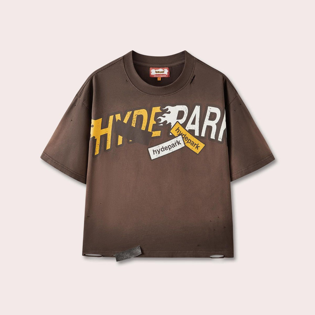 Hyde Park T-Shirt -  Rally Way Tee - Brown