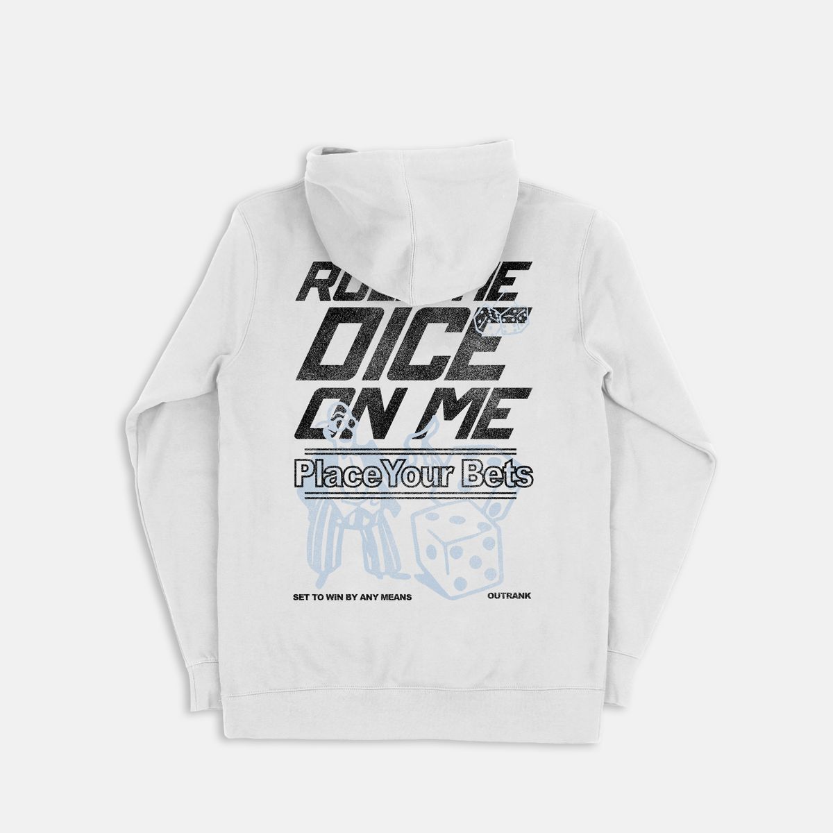 Outrank Hoodie - Roll the Dice - White - OR3082H