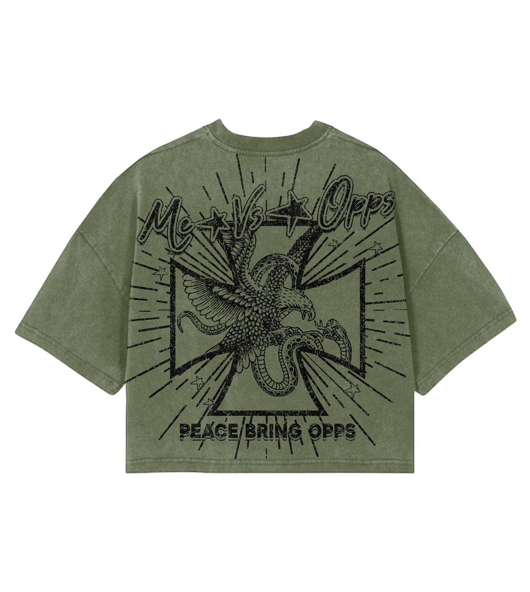 ME VS OPPS- T-Shirt - Peace Brings Opps - Green