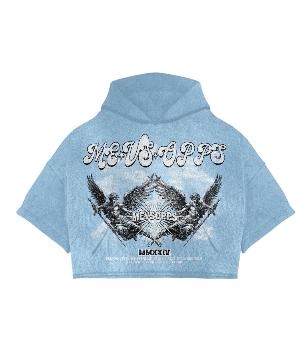 ME VS OPPS - Hoodie - Hold The Power - Baby Blue