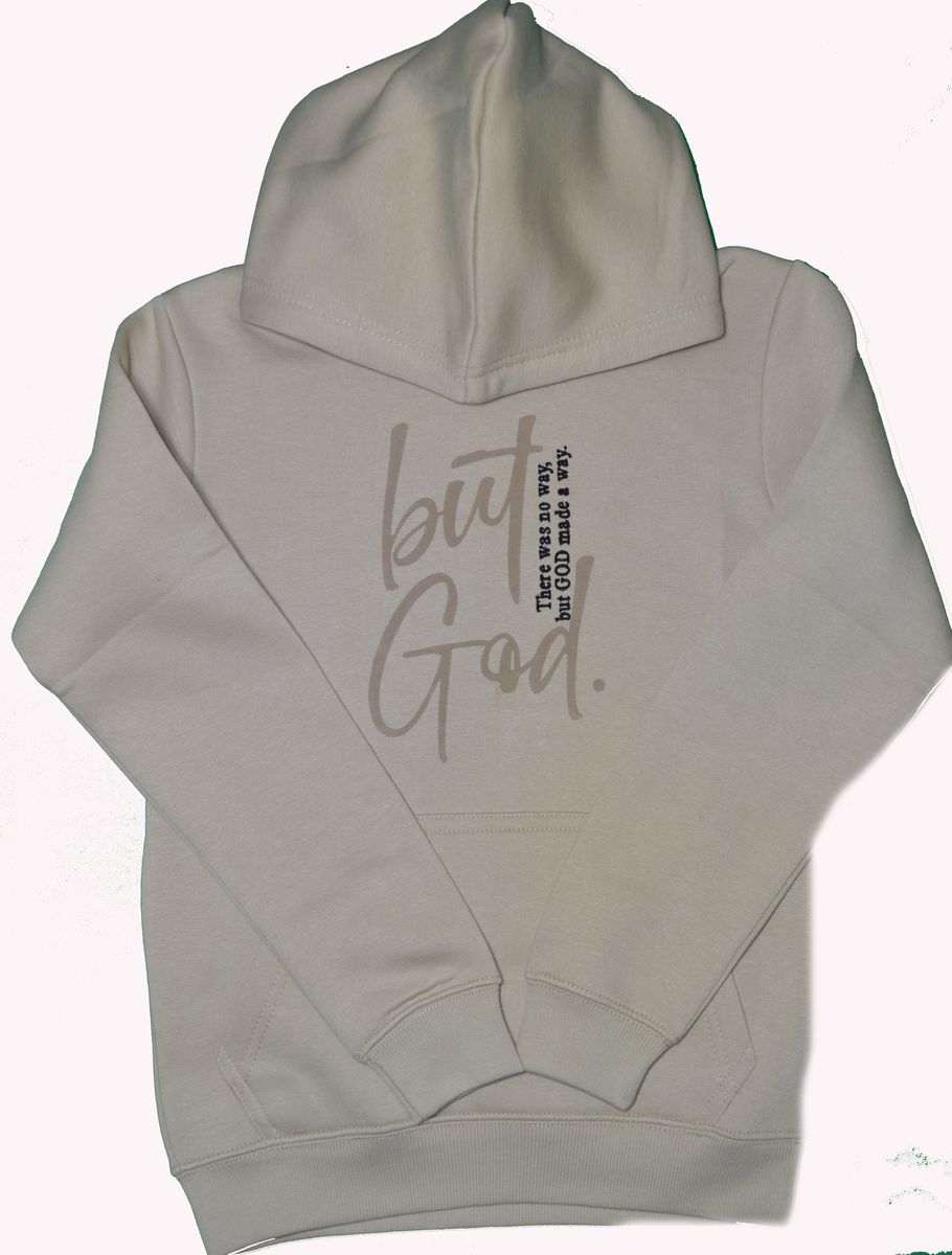 Disaster Juniors Jeans - Kids Hoodie But God - Beige