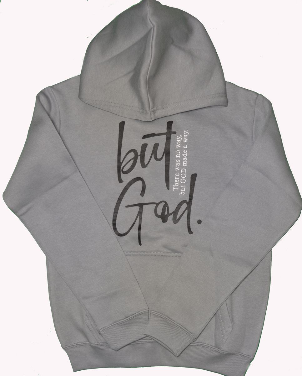 Disaster Juniors Jeans - Kids Hoodie But God - Grey