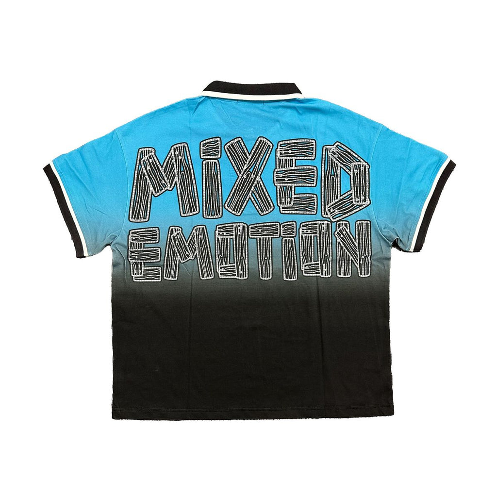 Mixed Emotion T-Shirt - Road Rage Button up - Blue