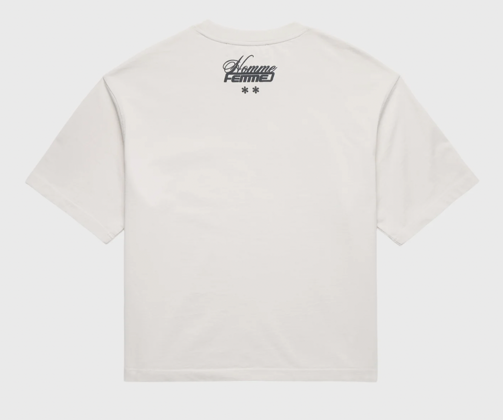 Homme+Femme T-Shirt -  Destroyed Maison Tee - White - HFFW2024100