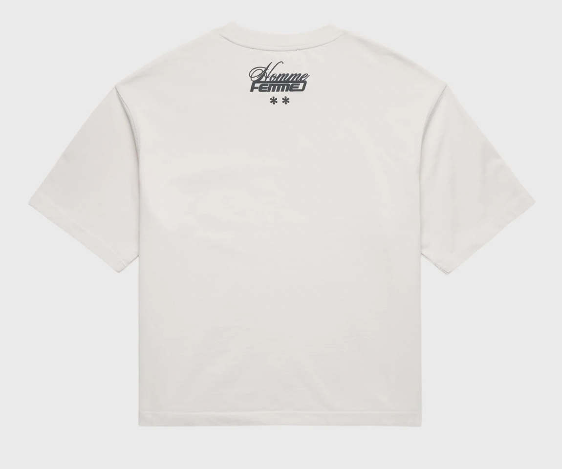 Homme+Femme T-Shirt -  Destroyed Maison Tee - White - HFFW2024100