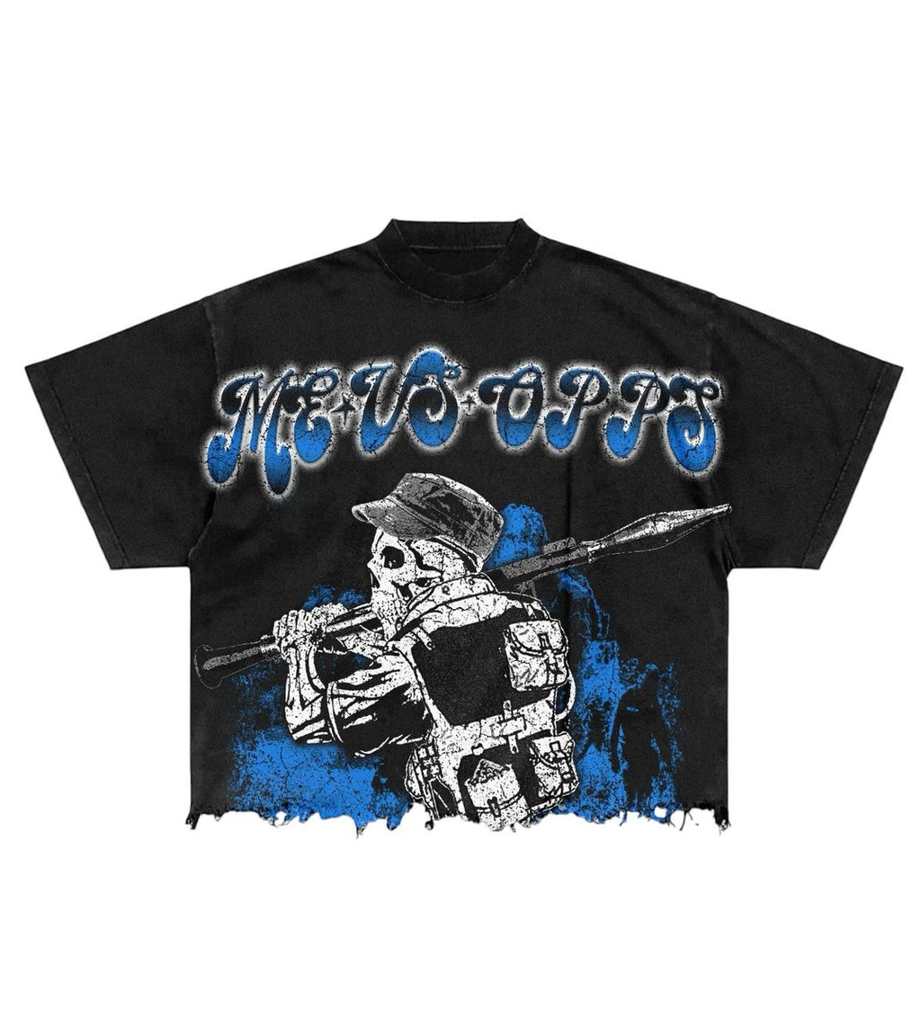 ME VS OPPS - T-Shirt - Honorable Fighter - Blue