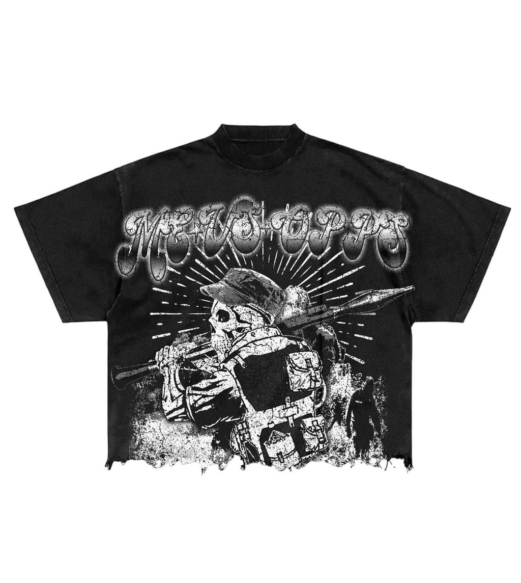 ME VS OPPS - T-Shirt - Honorable Fighter - Grey