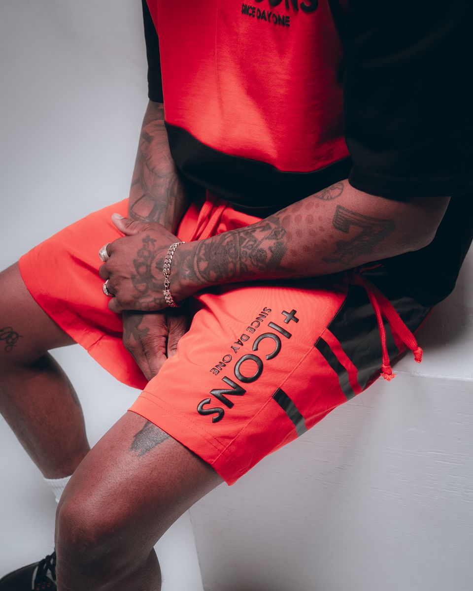 Hudson Shorts - +Icons Nylon Short - Red - 566