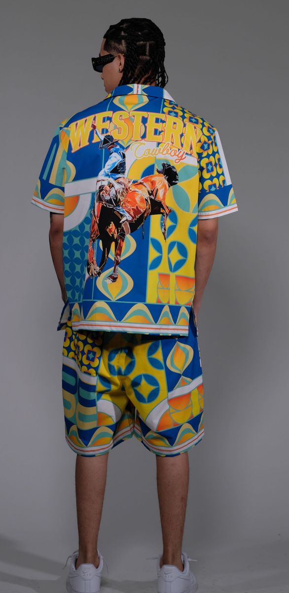 Civilized Short Set - Rodeo Blue - CV6308-6309