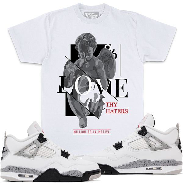 Million Dolla Motive T-Shirt - Love Thy Haters - White - 0605