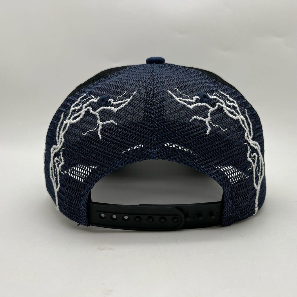 Hudson Hat - +Icons Suede Trucker Hat  - Blue - CD0277