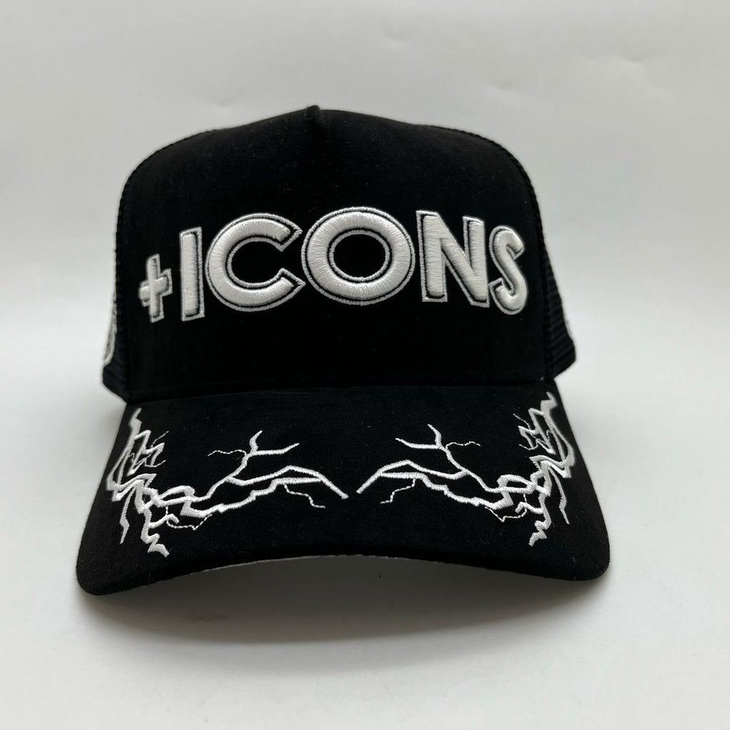 Hudson Outerwear Hat - +Icons Suede Trucker - Black - CD0275
