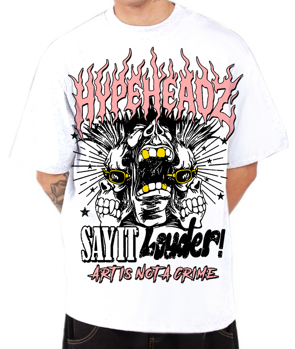 Hypeheadz T-Shirt - Say It Louder - White - H202527