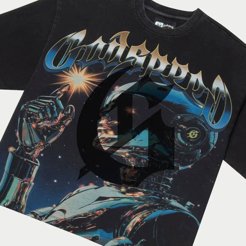 Godspeed T-Shirt - Sputnik Moment - Black Wash
