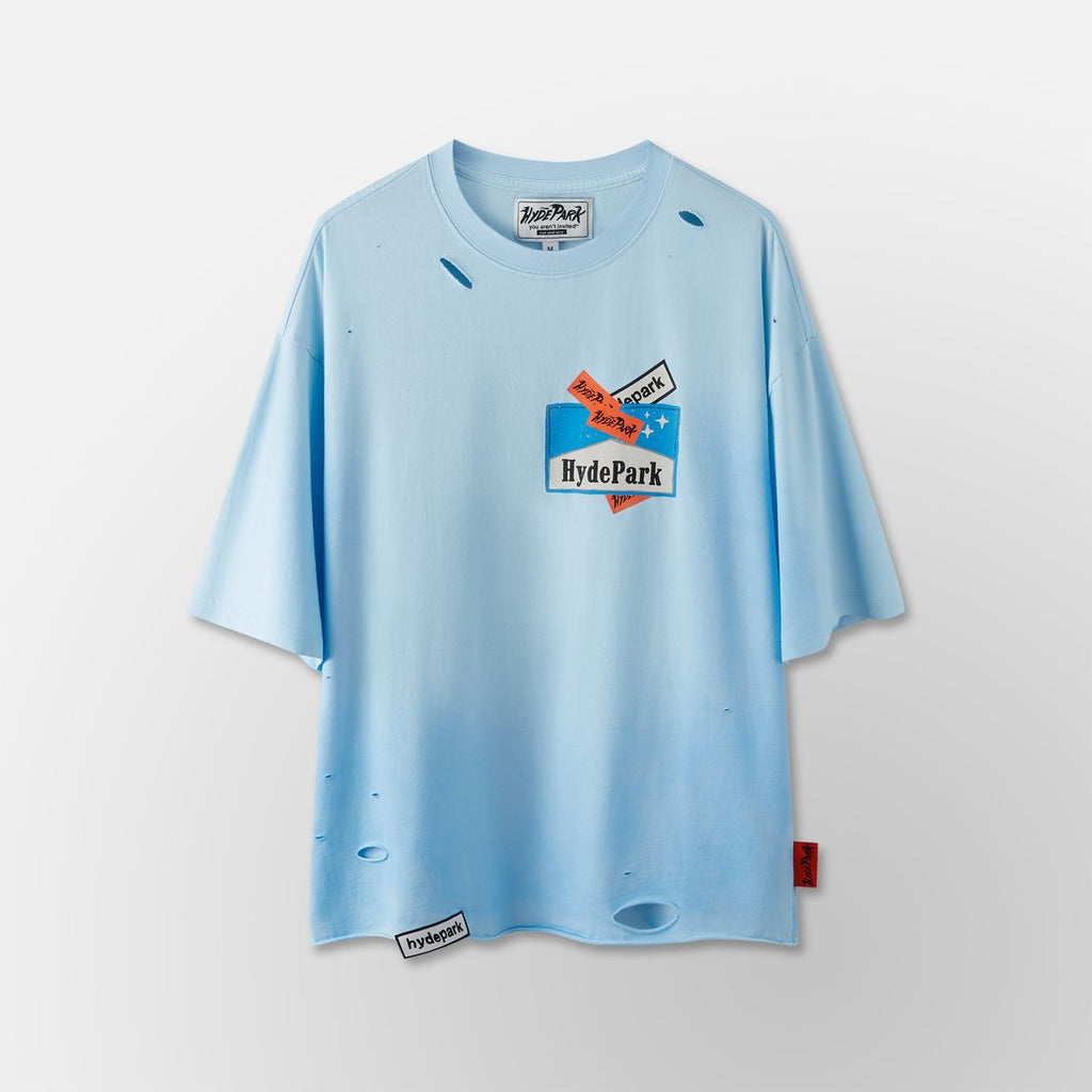 Hyde Park T-Shirt - Ciggy Cig Tee - Blue