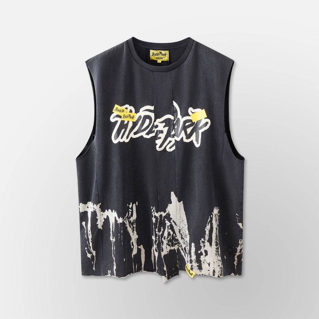 Hyde Park Tank Top - Upcycled Tank Top - Black