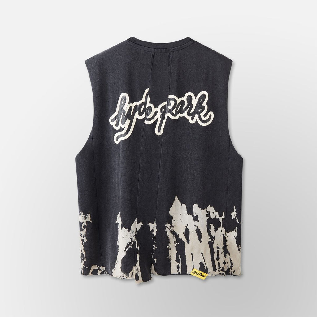 Hyde Park Tank Top - Upcycled Tank Top - Black
