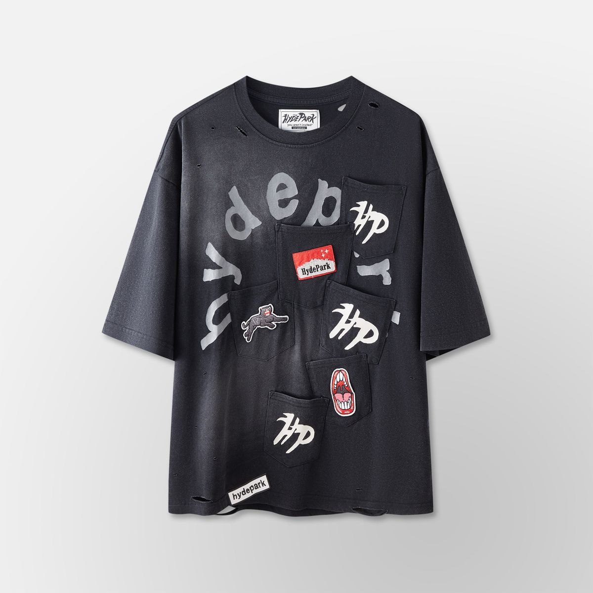 Hyde Park T-Shirt -  Pockets Everywear Tee - Black