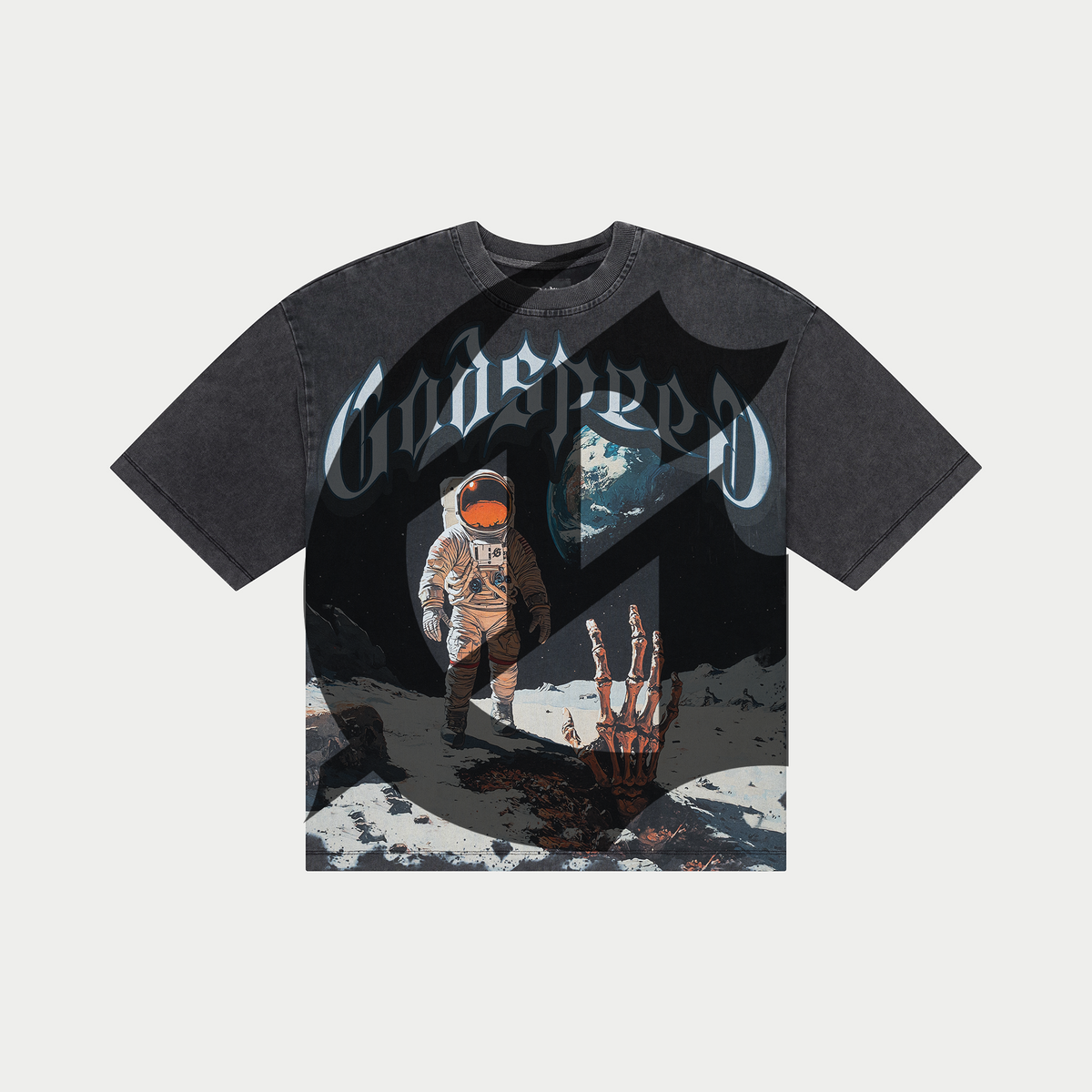 Godspeed T-Shirt - First Contact - Grey Wash