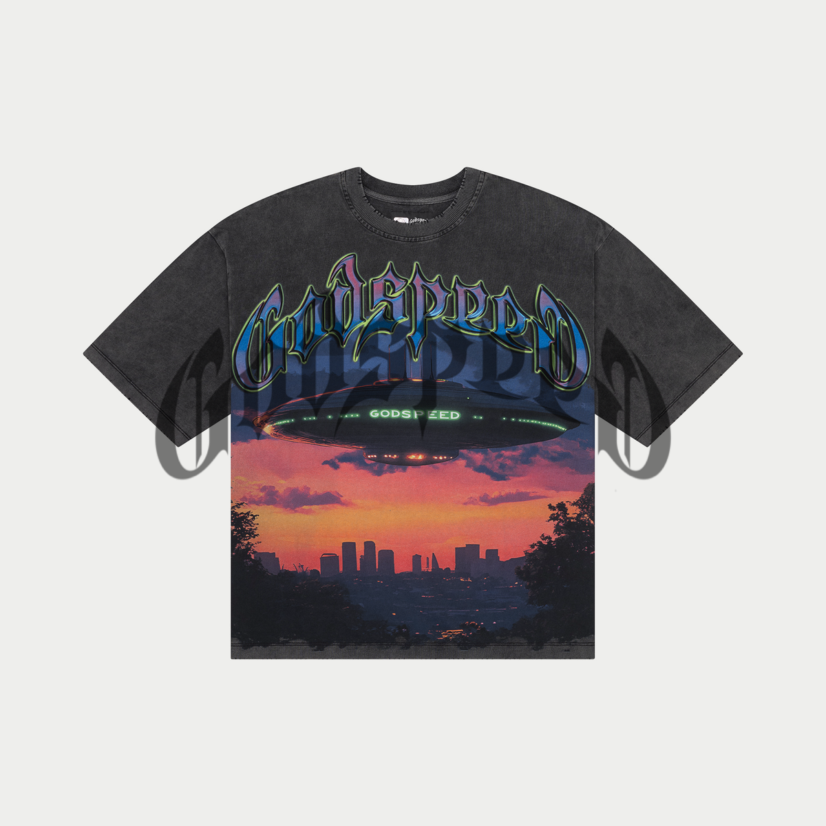 Godspeed T-Shirt - U.A.P - Grey Wash