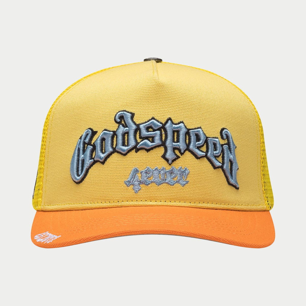 Godspeed Hat - GS Forever Trucker Hat - Yellow