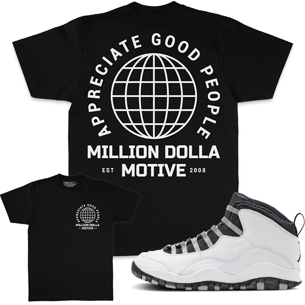 Million Dolla Motive T-Shirt - Appreciate Good People - Black - 0605