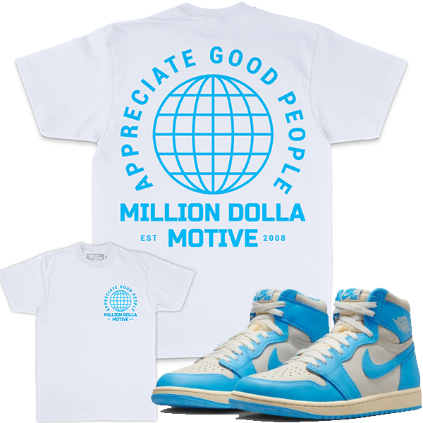 Motive Denim T-Shirt - Appreciate Good People - White