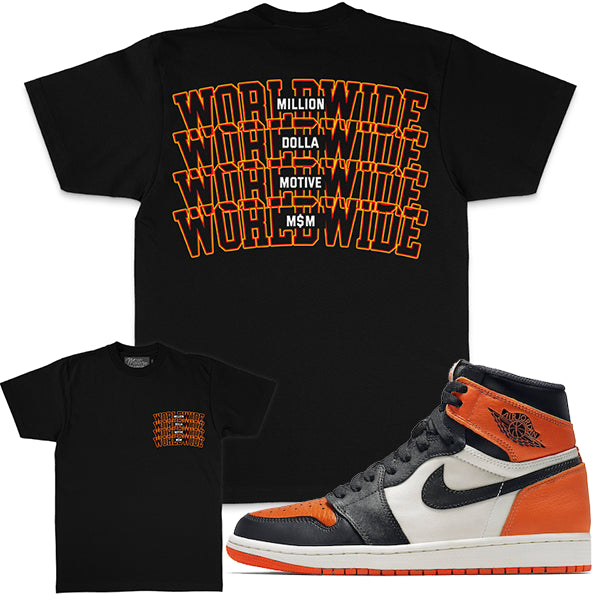 Million Dolla Motive T-Shirt - M$M Worldwide - Black - 0605