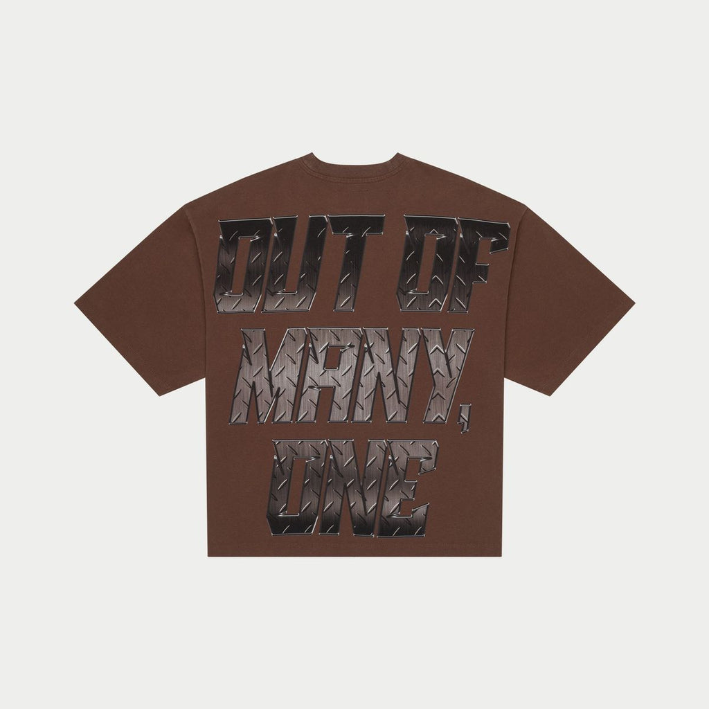 Godspeed T-Shirt - Steel Sharpens Steel - Brown Wash