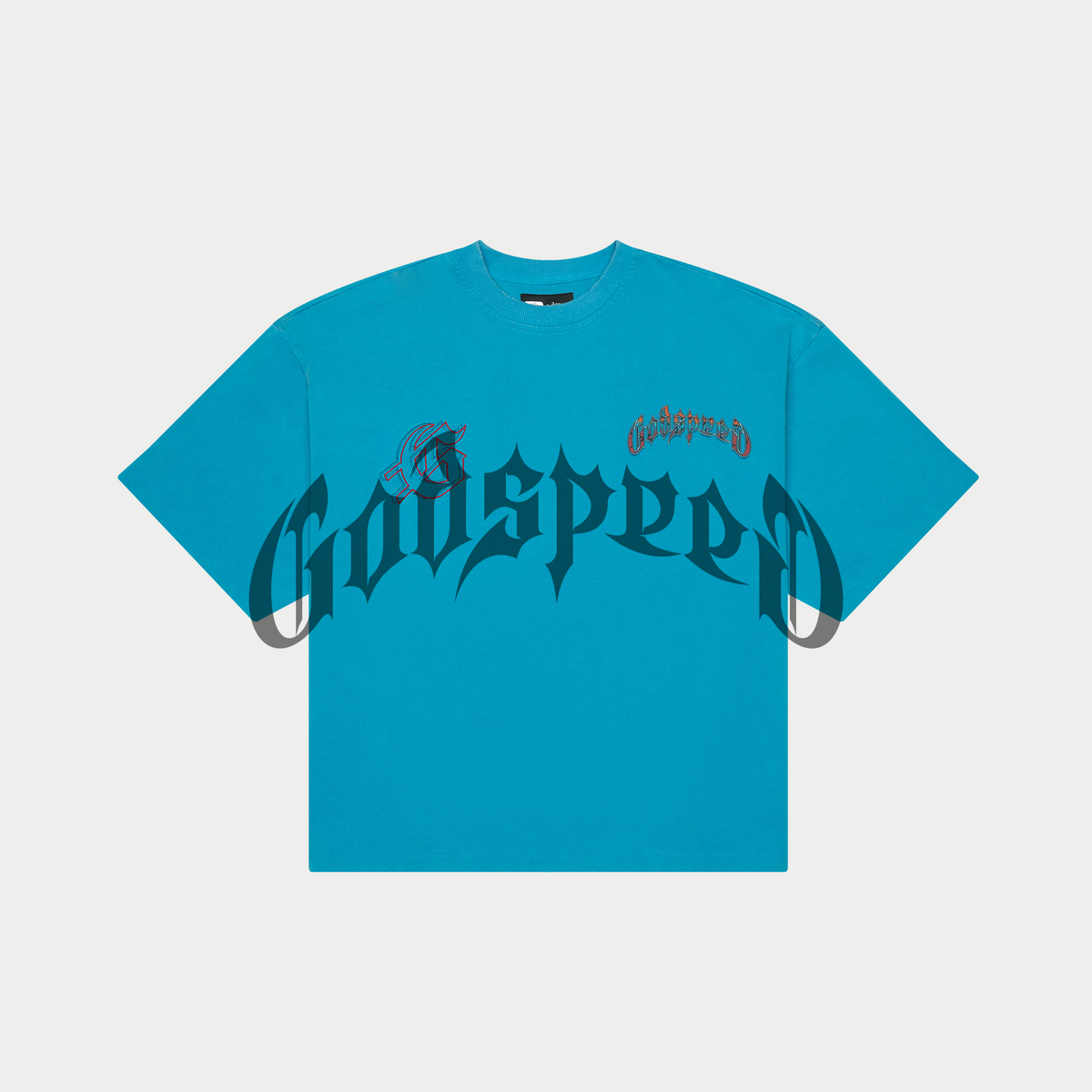 Godspeed T-Shirt - Natural Disaster - Panther Blue