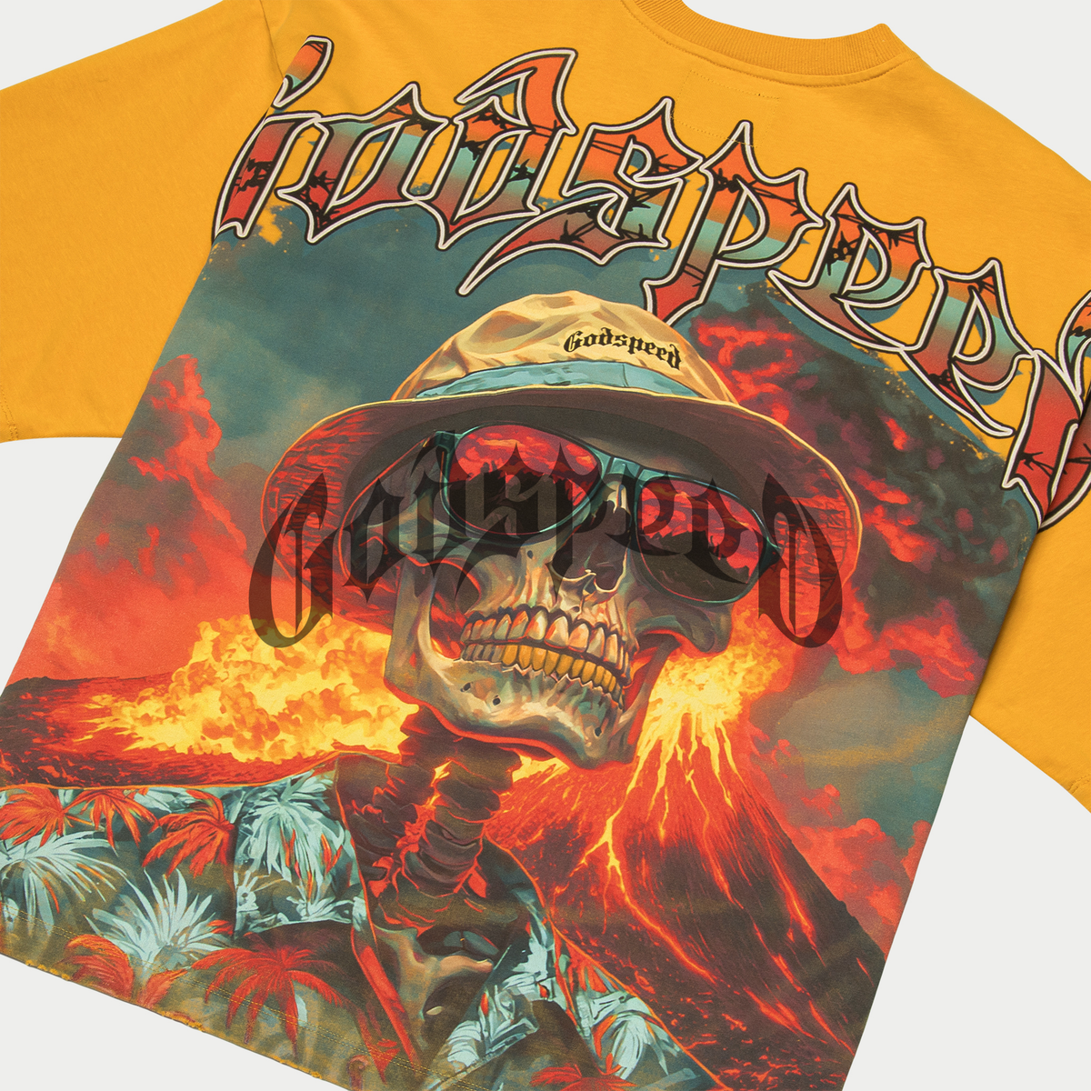 Godspeed T-Shirt - Natural Disaster - Canary