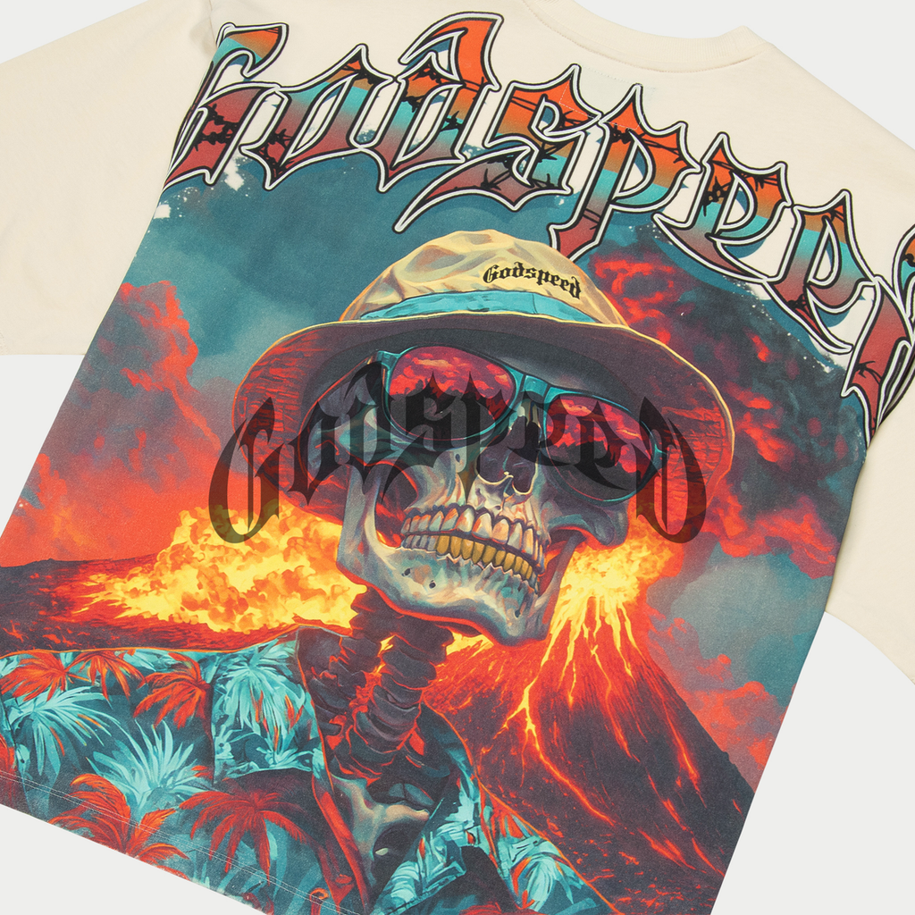 Godspeed T-Shirt - Natural Disaster - Bone