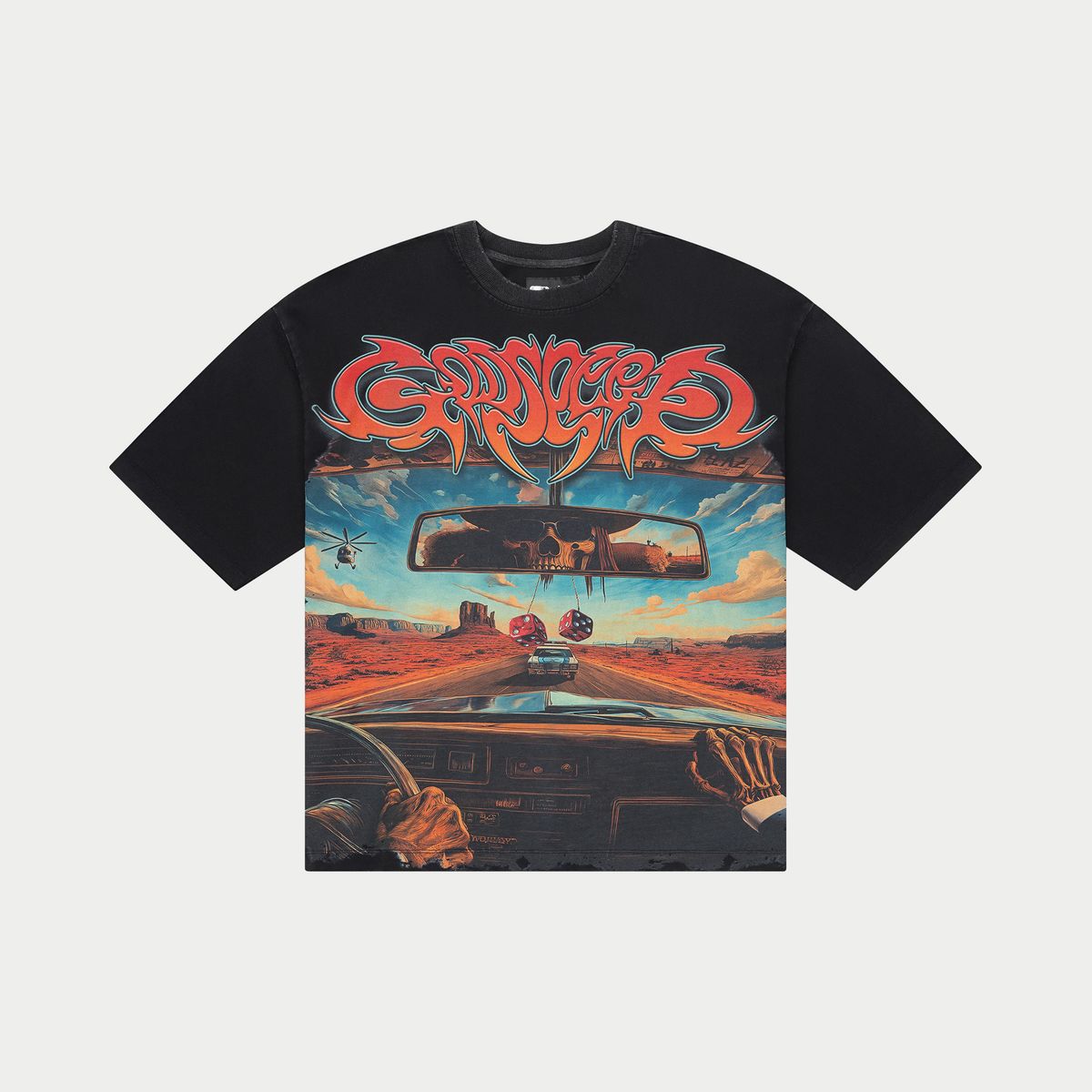Godspeed T-Shirt - On The Run - Black Wash