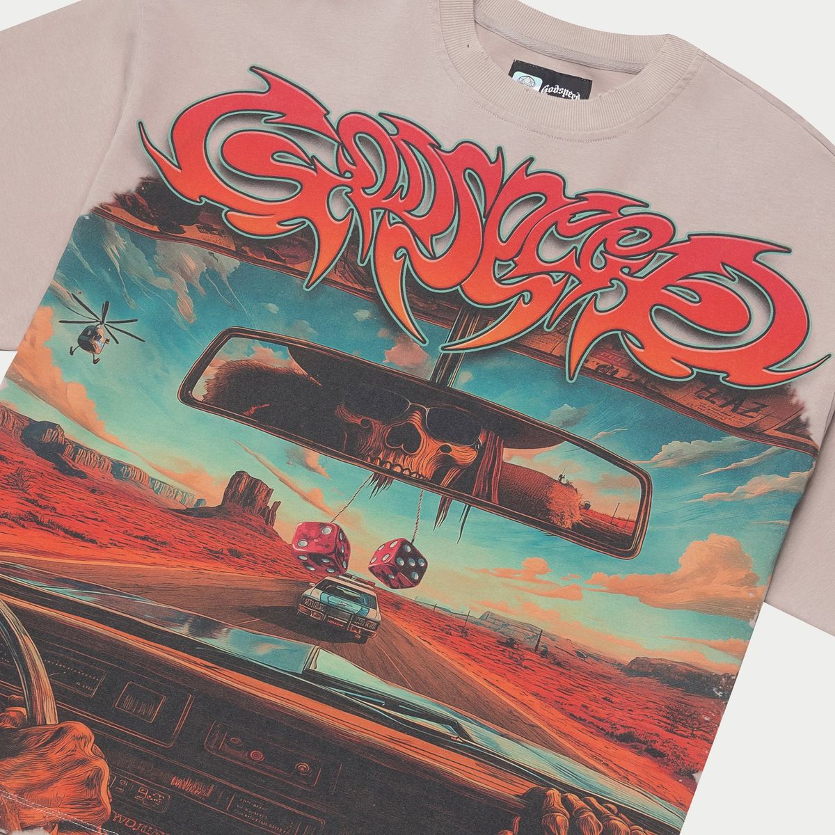 Godspeed T-Shirt - On The Run - Stone Wash