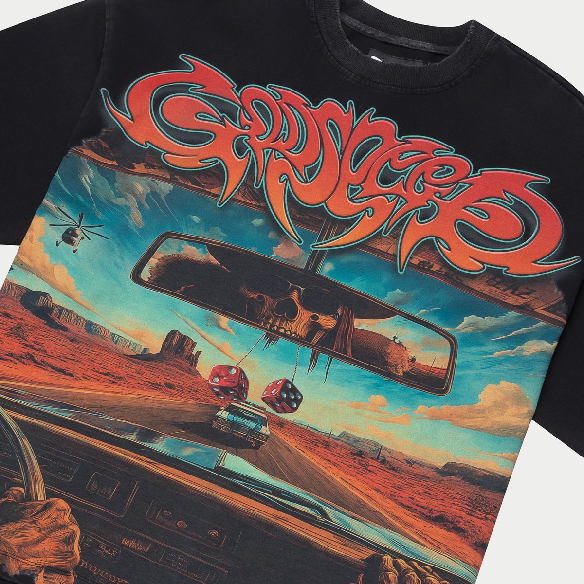 Godspeed T-Shirt - On The Run - Black Wash