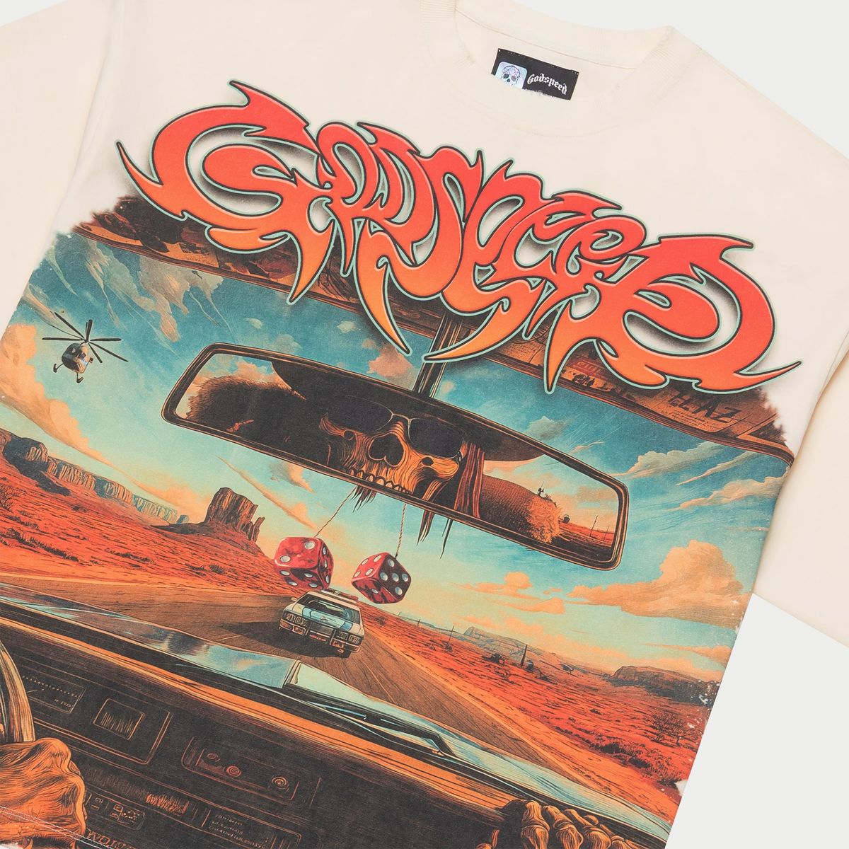 Godspeed T-Shirt - On The Run - Bone