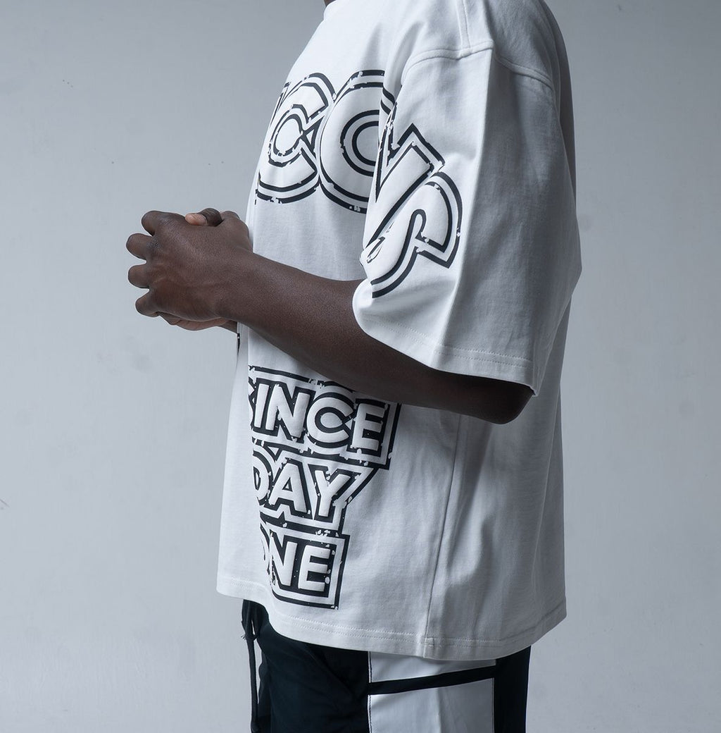 Hudson T-Shirt - +Icons Day 1 Tee - White-Black - 587