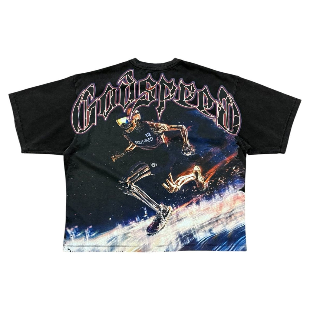 Godspeed T-Shirt - GSPD Run Club - Black