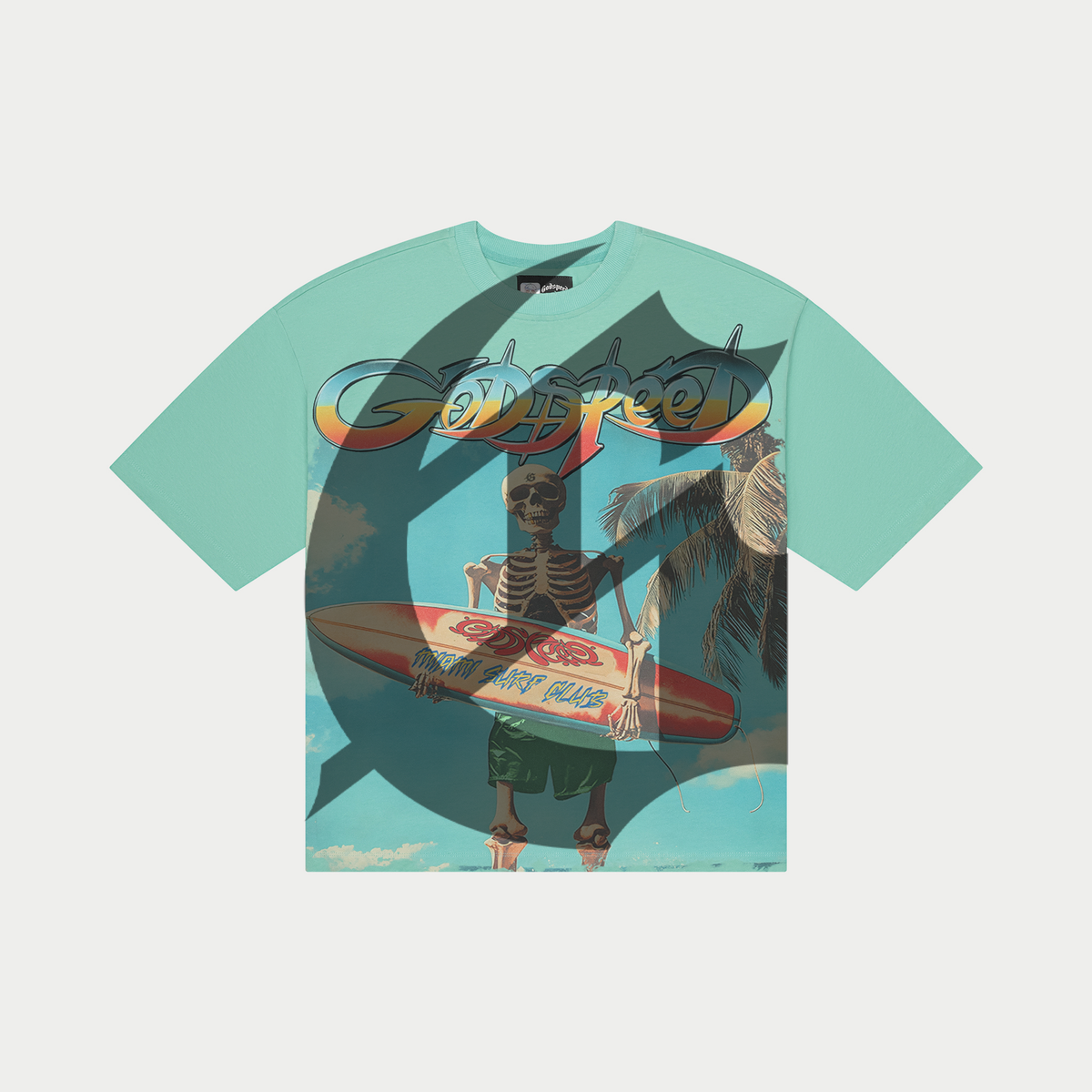 Godspeed T-Shirt - Miami Surf Club - Teal