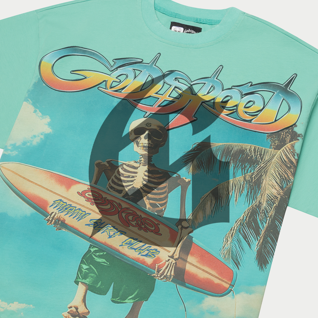 Godspeed T-Shirt - Miami Surf Club - Teal