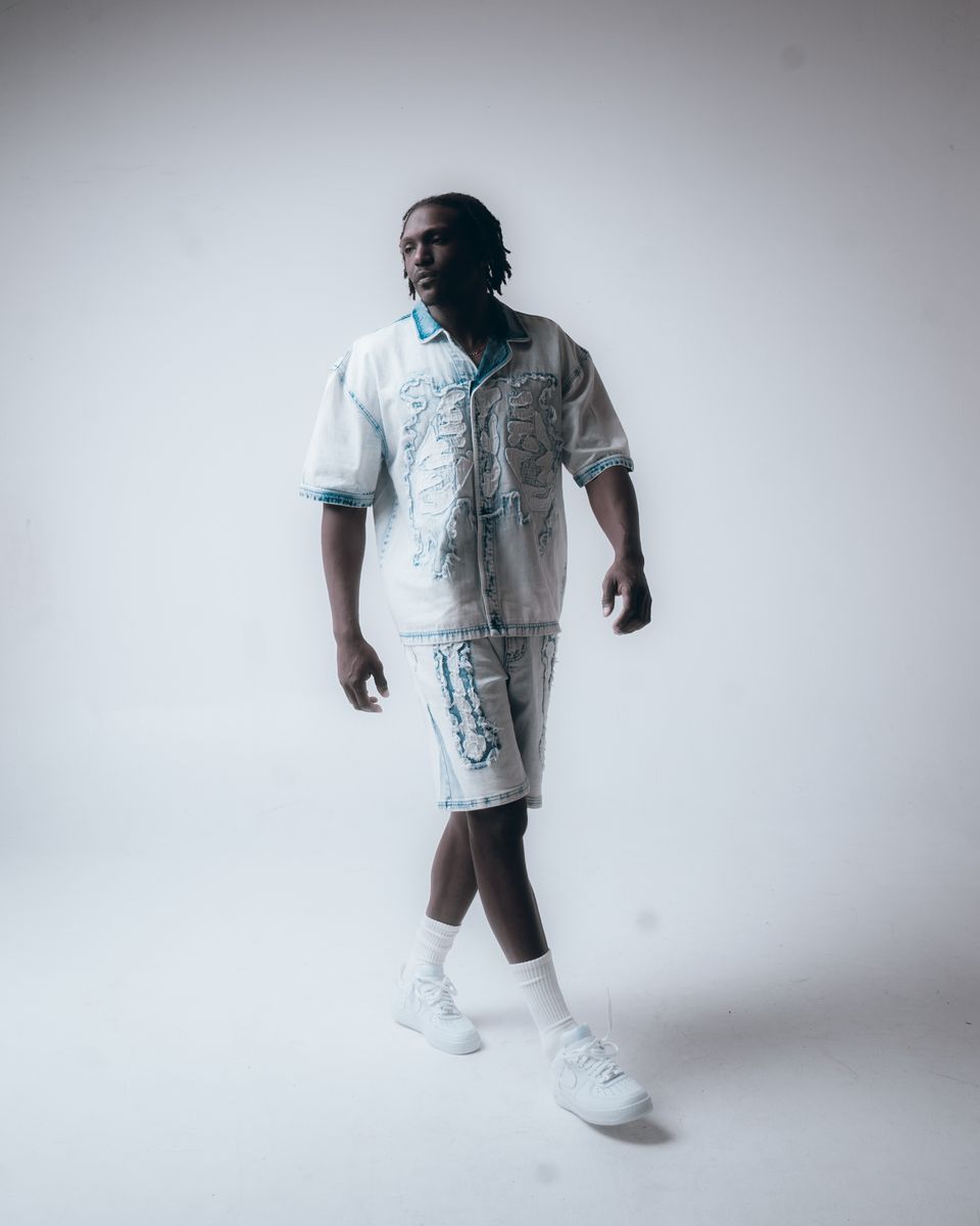 Hudson Outerwear - Shorts - Bones Woven - Blue Denim