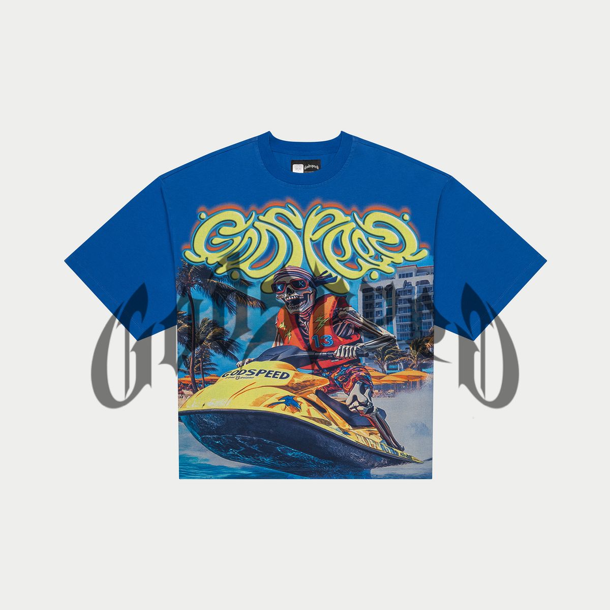 Godspeed - T-Shirt - Wave-Runner-Royal-Wash