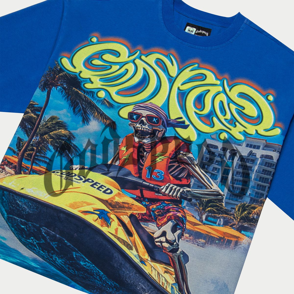Godspeed - T-Shirt - Wave-Runner-Royal-Wash