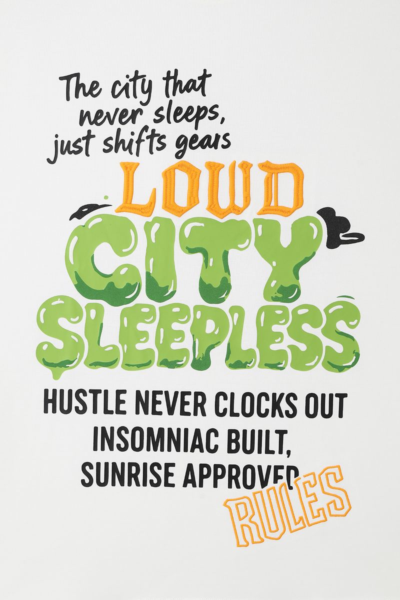 Black Label T-Shirt - Sleepless - White - BL-2012-W