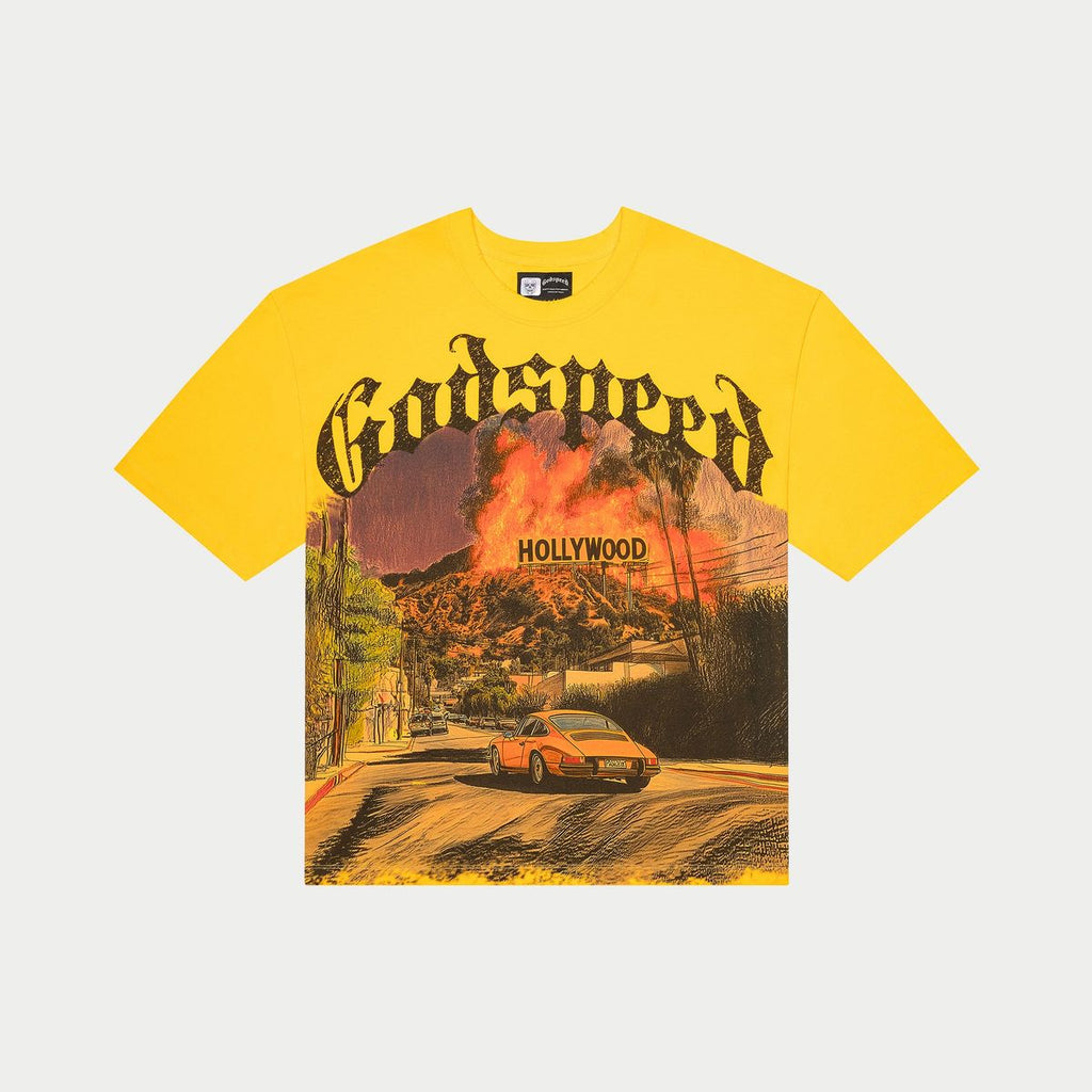 Godspeed - T-Shirt - Los-Scandalous-Sunset-Yellow