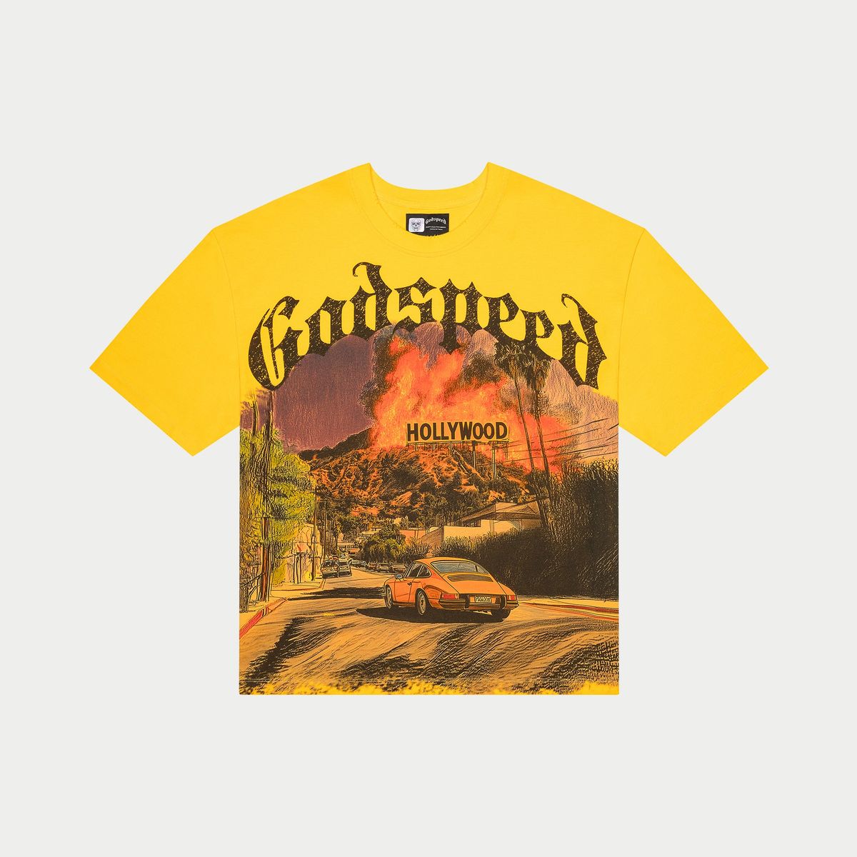 Godspeed - T-Shirt - Los-Scandalous-Sunset-Yellow