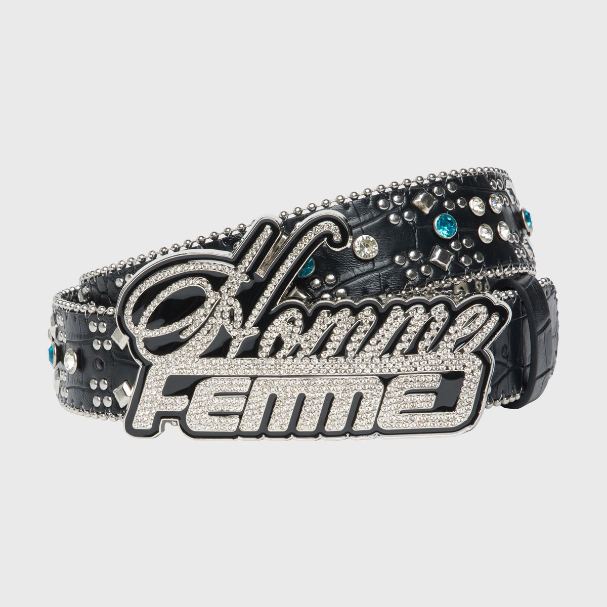 Homme+Femme Belt - Signature Exotic - Black Gator - HFSS2025301