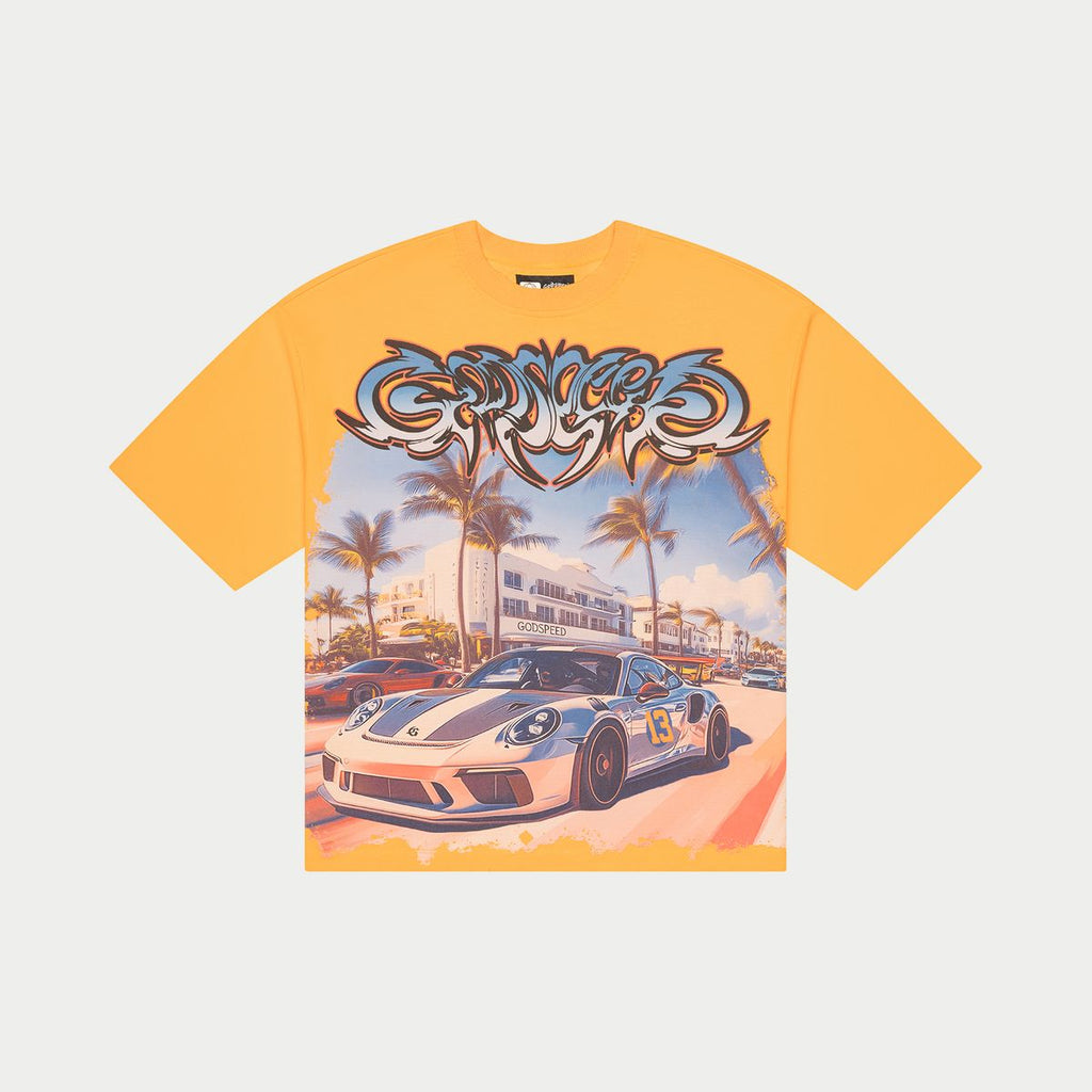 Godspeed - T-Shirt - Car Meet Miami - Sand