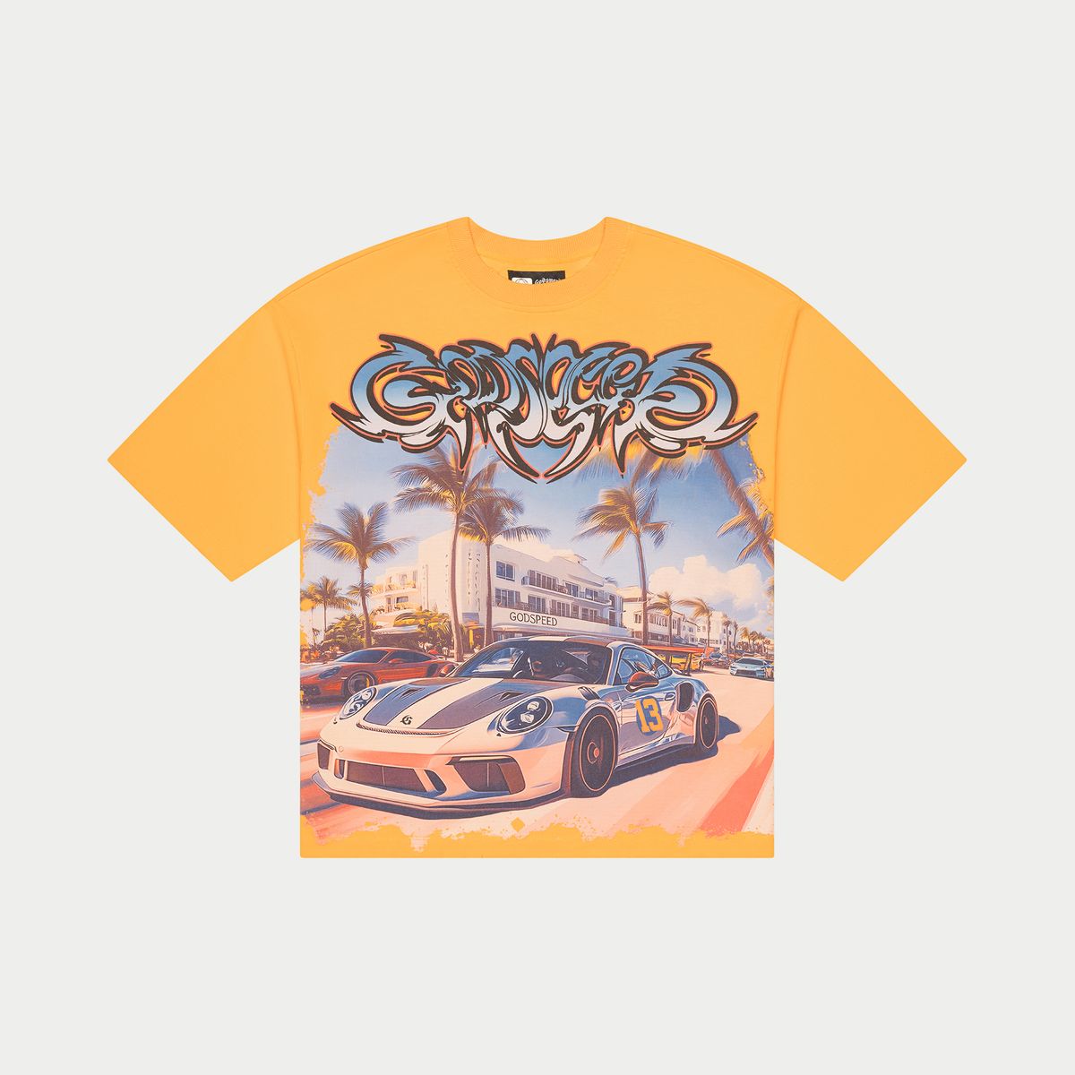 Godspeed - T-Shirt - Car Meet Miami - Sand
